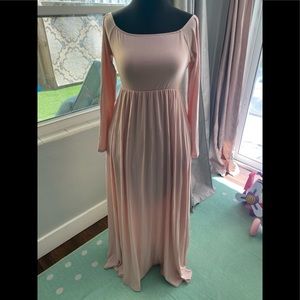 Off the shoulder maxi